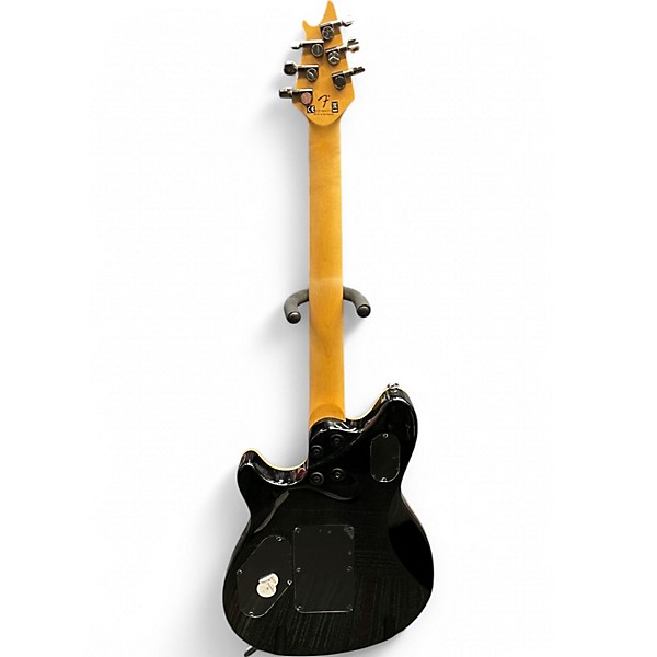 Used EVH Wolfgang Standard QM Trans Black Solid Body Electric Guitar