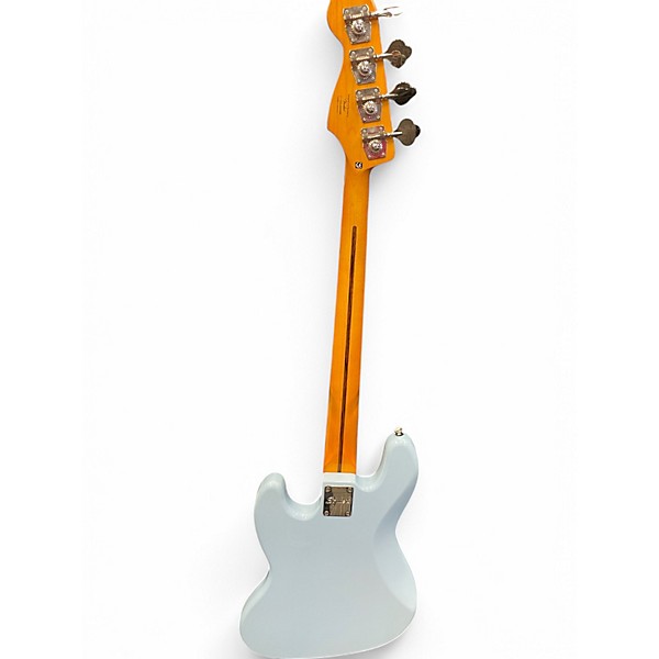 Used 2023 Squier Classic Vibe 70s Jazz Bass Blue Electric Bass Guitar