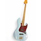 Used 2023 Squier Classic Vibe 70s Jazz Bass Blue Electric Bass Guitar