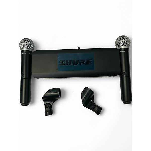 Used Shure BLX288 Combo PG58 Handheld Wireless System