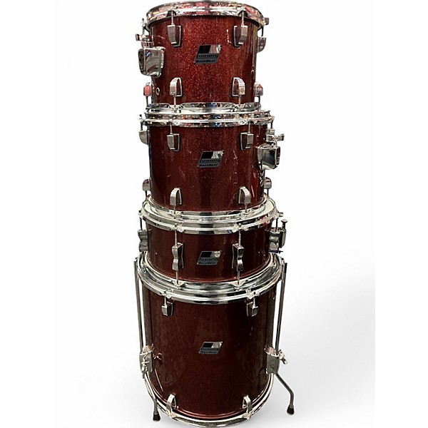 Used Ludwig 5 Piece Backbeat Red Drum Kit