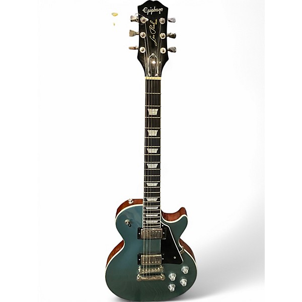 Used 2022 Epiphone les paul Pelham Blue Solid Body Electric Guitar