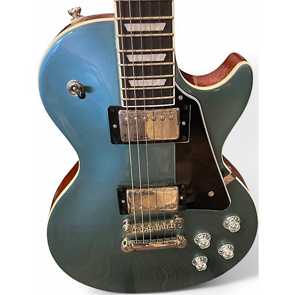 Used 2022 Epiphone les paul Pelham Blue Solid Body Electric Guitar