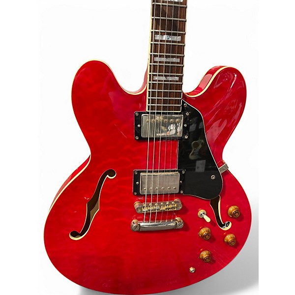 Used Aslin Dane H350 Heritage Cherry Hollow Body Electric Guitar