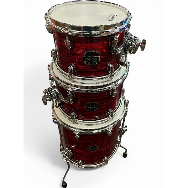 Used 2016 Mapex 4 Piece Saturn Jazz RED STRATA Drum Kit