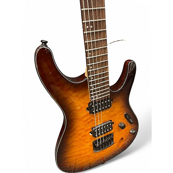 Used Ibanez S621QM Sunburst Solid Body Electric Guitar