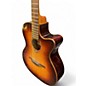 Used Lag Guitars TRAMONTANE T100 ACE Brown Sunburst Acoustic Electric Guitar