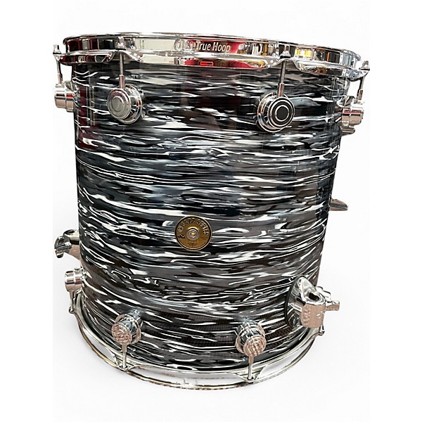 Used DW 3 Piece JAZZ SERIES BLACK OYSTER GLASS Drum Kit
