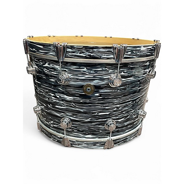 Used DW 3 Piece JAZZ SERIES BLACK OYSTER GLASS Drum Kit