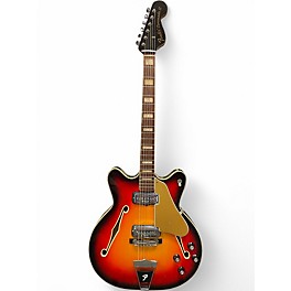 Vintage 1967 Fender Coronado II 3 Tone Sunburst Hollow Body Electric Guitar