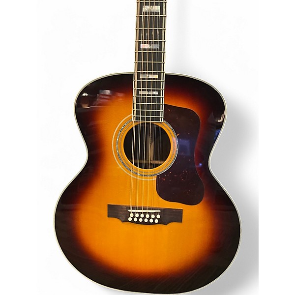 Used Guild F512 Tobacco Burst 12 String Acoustic Guitar