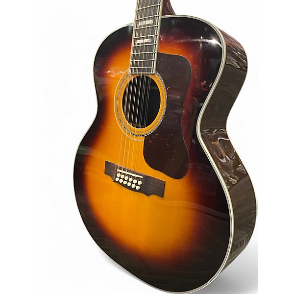 Used Guild F512 Tobacco Burst 12 String Acoustic Guitar