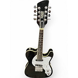 Used Eastwood Mandocaster Black and White Mandolin