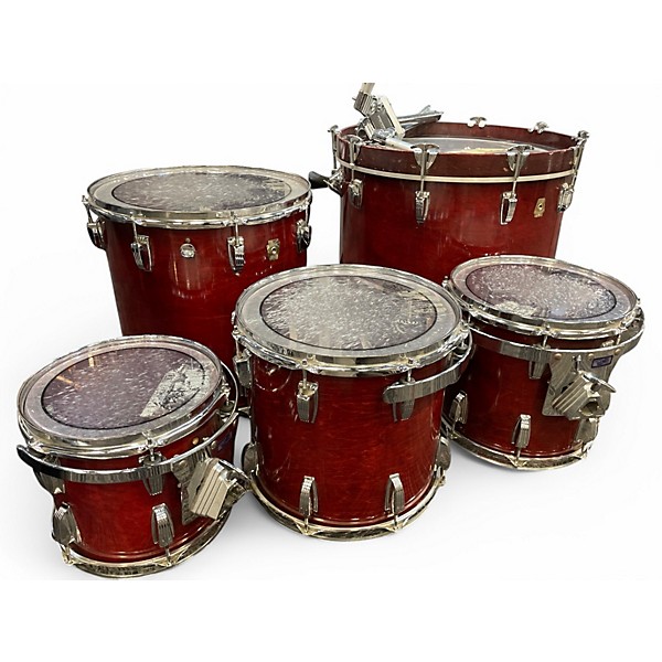Used Ludwig 5 Piece Super Classic Cherry Drum Kit