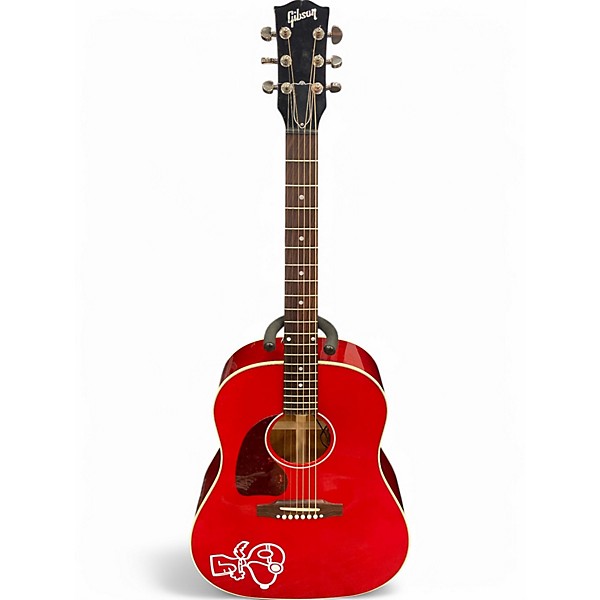 Used Gibson J45 Standard Left Handed Cherry Acoustic Electric Guitar