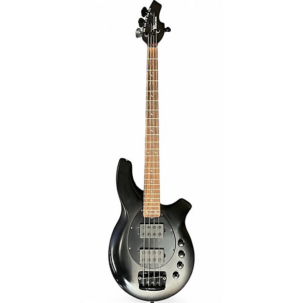 Used Ernie Ball Music Man Bongo 4 String HH Stealth Black Electric Bass Guitar