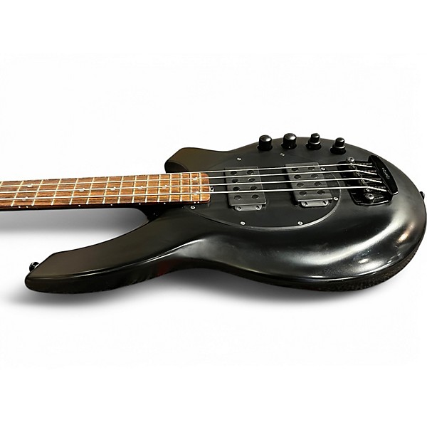 Used Ernie Ball Music Man Bongo 4 String HH Stealth Black Electric Bass Guitar