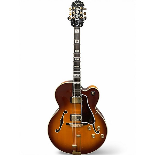 Used 1989 Epiphone mij Emperor Iced Tea Hollow Body Electric Guitar,Specials : American Fashion Style Bags On Sale