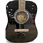 Used Zager 5001PK Black Acoustic Guitar
