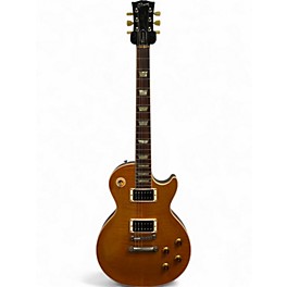 Used Gibson Les Paul Classic Plus Trans Amber Solid Body Electric Guitar