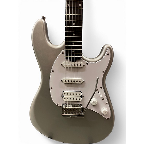 Used Sterling by Music Man HSS CUTLASS Metallic Silver Solid Body Electric Guitar