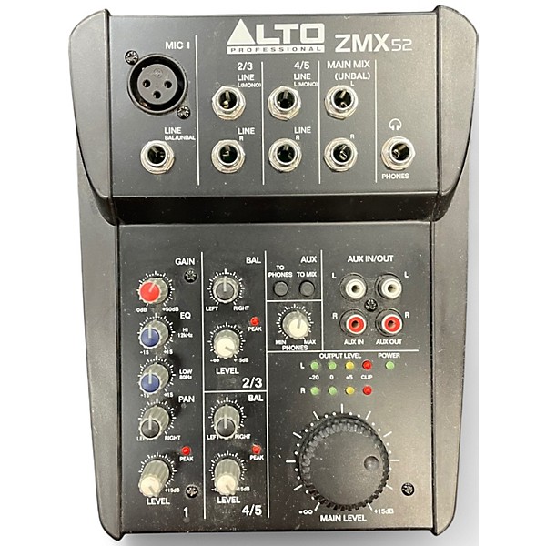 Used Alto ZMX52 5-Channel Unpowered Mixer