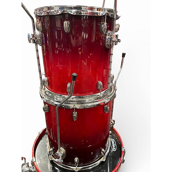 Used 2007 Gretsch Drums 5 Piece Catalina Maple Red Drum Kit