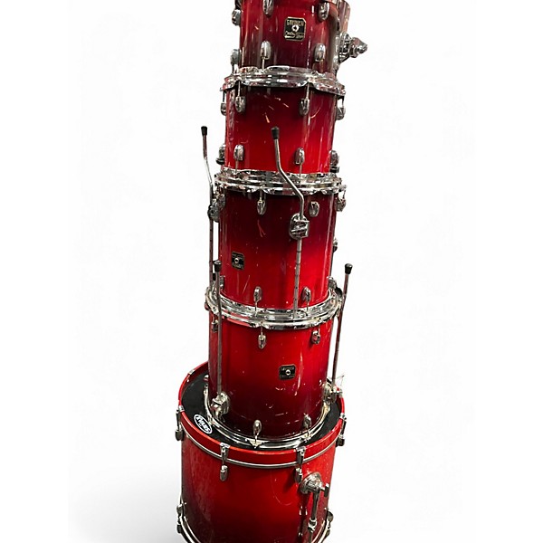 Used 2007 Gretsch Drums 5 Piece Catalina Maple Red Drum Kit