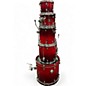Used 2007 Gretsch Drums 5 Piece Catalina Maple Red Drum Kit