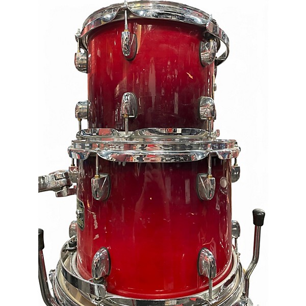 Used 2007 Gretsch Drums 5 Piece Catalina Maple Red Drum Kit