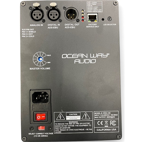 Used Ocean Way OWA-125 Pair Powered Monitor