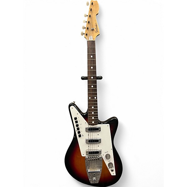 Vintage 1960s Galanti Grand Prix 3003 2 Color Sunburst Solid Body Electric Guitar