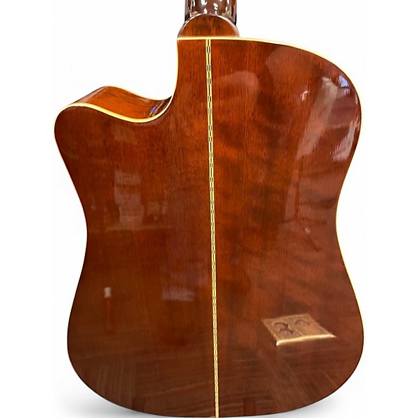Used Aria aw200ce Natural Acoustic Electric Guitar