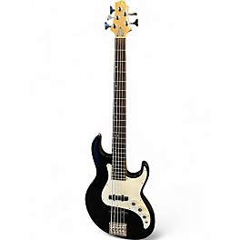 Used Greg Bennett Design by Samick Fairlane  Black and White Electric Bass Guitar