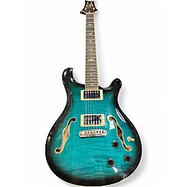 Used PRS SE Hollowbody II Piezo Peacock Blue Hollow Body Electric Guitar