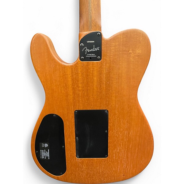 Used Fender American Acoustasonic Telecaster Natural Acoustic Electric Guitar