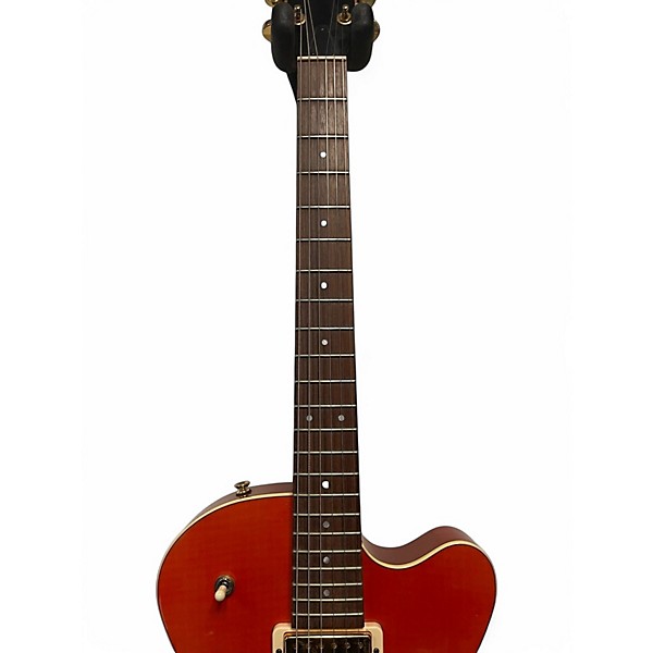 Used Yamaha AEX 520 Orange Hollow Body Electric Guitar