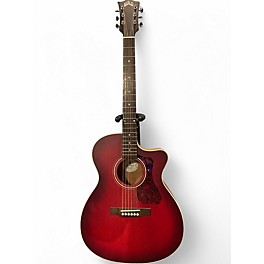 Used Guild OM-240CE OXBLOOD BURST Acoustic Electric Guitar