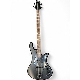 Used Schecter Guitar Research STILETTO-4 STEALTH Satin Black Electric Bass Guitar