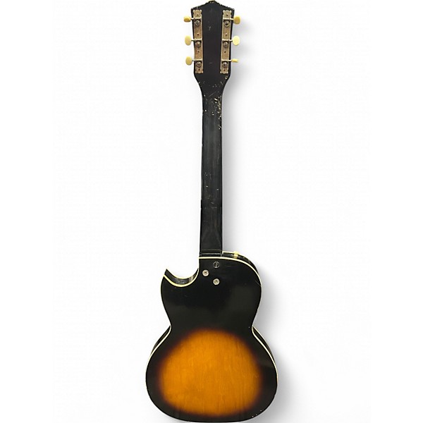 Vintage 1960s Kay k1961 value leader Tobacco Sunburst Solid Body Electric Guitar