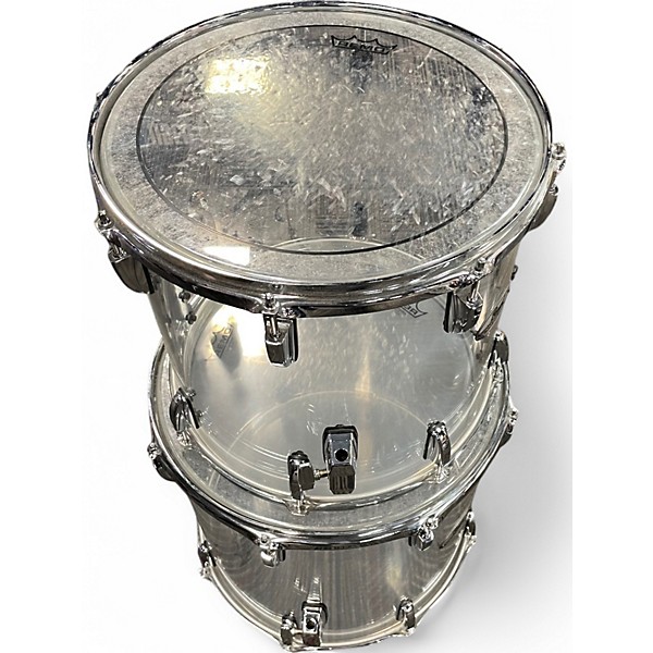 Used Pearl 5 Piece CRYSTAL BEAT Clear Drum Kit