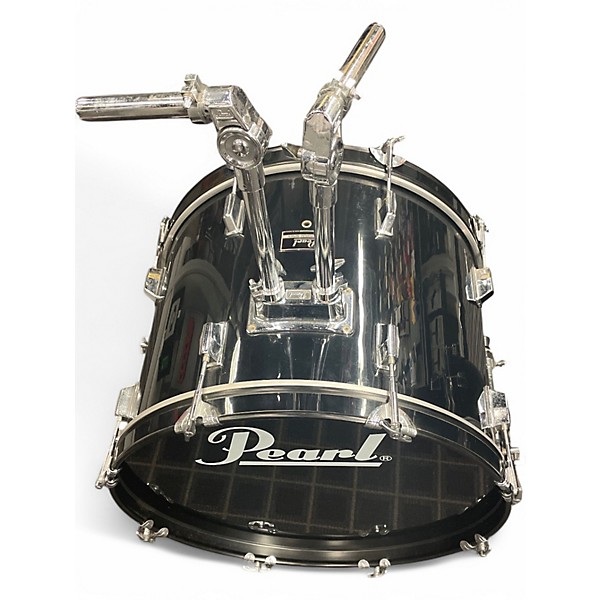 Used Pearl 5 Piece FORUM SERIES DRUM KIT Black and Silver Drum Kit