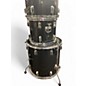 Used Pearl 5 Piece FORUM SERIES DRUM KIT Black and Silver Drum Kit