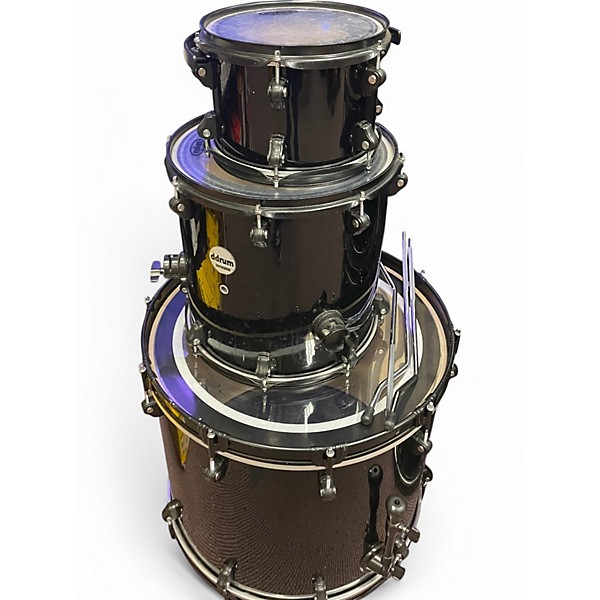 Used ddrum 6 Piece Journeyman Player Black Drum Kit