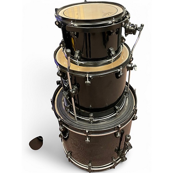Used ddrum 6 Piece Journeyman Player Black Drum Kit