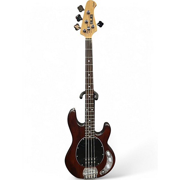 Used Sterling by Music Man Sub Series Stingray Dark Walnut  Electric Bass Guitar