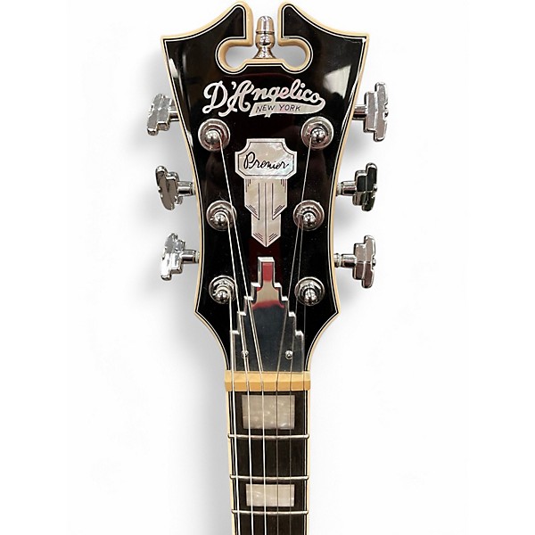 Used D'Angelico Premier Series SH Orange Hollow Body Electric Guitar