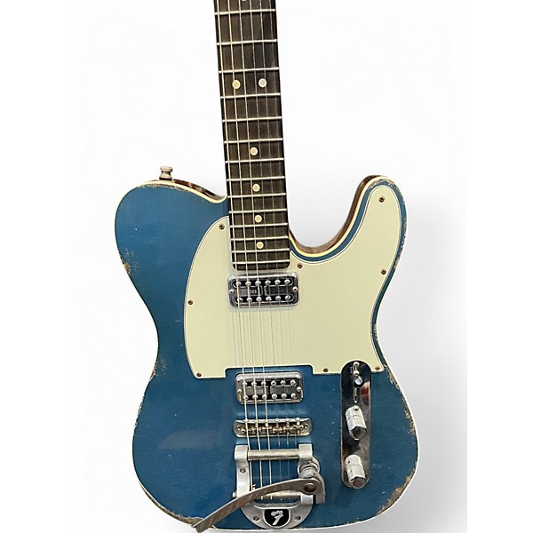 Used Fender Fender Custom Shop Double TV Jones Telecaster Relic Aged Lake Placid Blue Solid Body Electric Guitar,New Products : American Fashion Style Bags On Sale