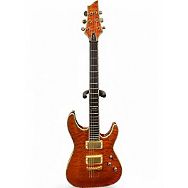 Used Schecter Guitar Research C1 ELITE Amber Solid Body Electric Guitar