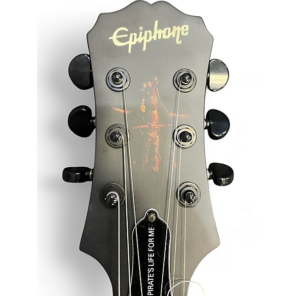 Used Epiphone Pirates of the Caribbean Black Solid Body Electric Guitar